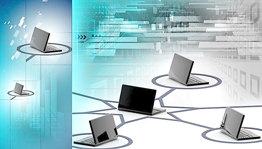 商務(wù)科技 以網(wǎng)絡(luò)技術(shù)服務(wù)為核心的新時代背景圖